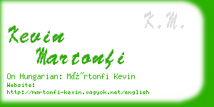 kevin martonfi business card